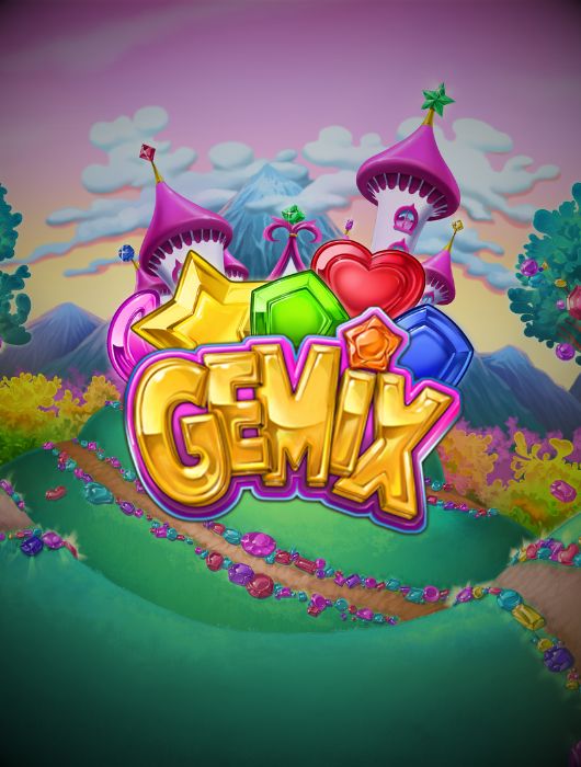 Gemix – klusterslot från Play'n GO med ädelstenar och världar som byggs upp